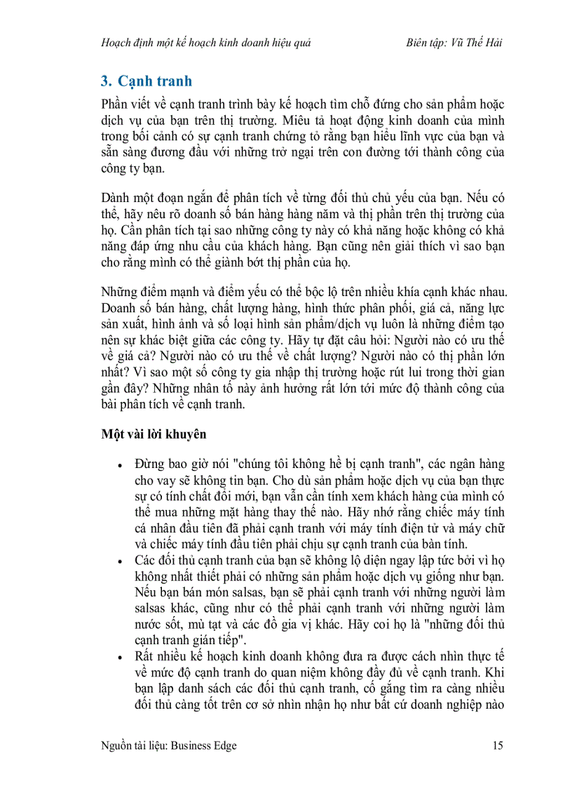 image for page Hoạch định một kế hoạch kinh doanh hiệu quả