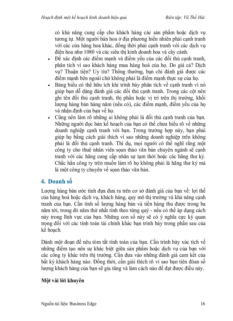 image for page Hoạch định một kế hoạch kinh doanh hiệu quả