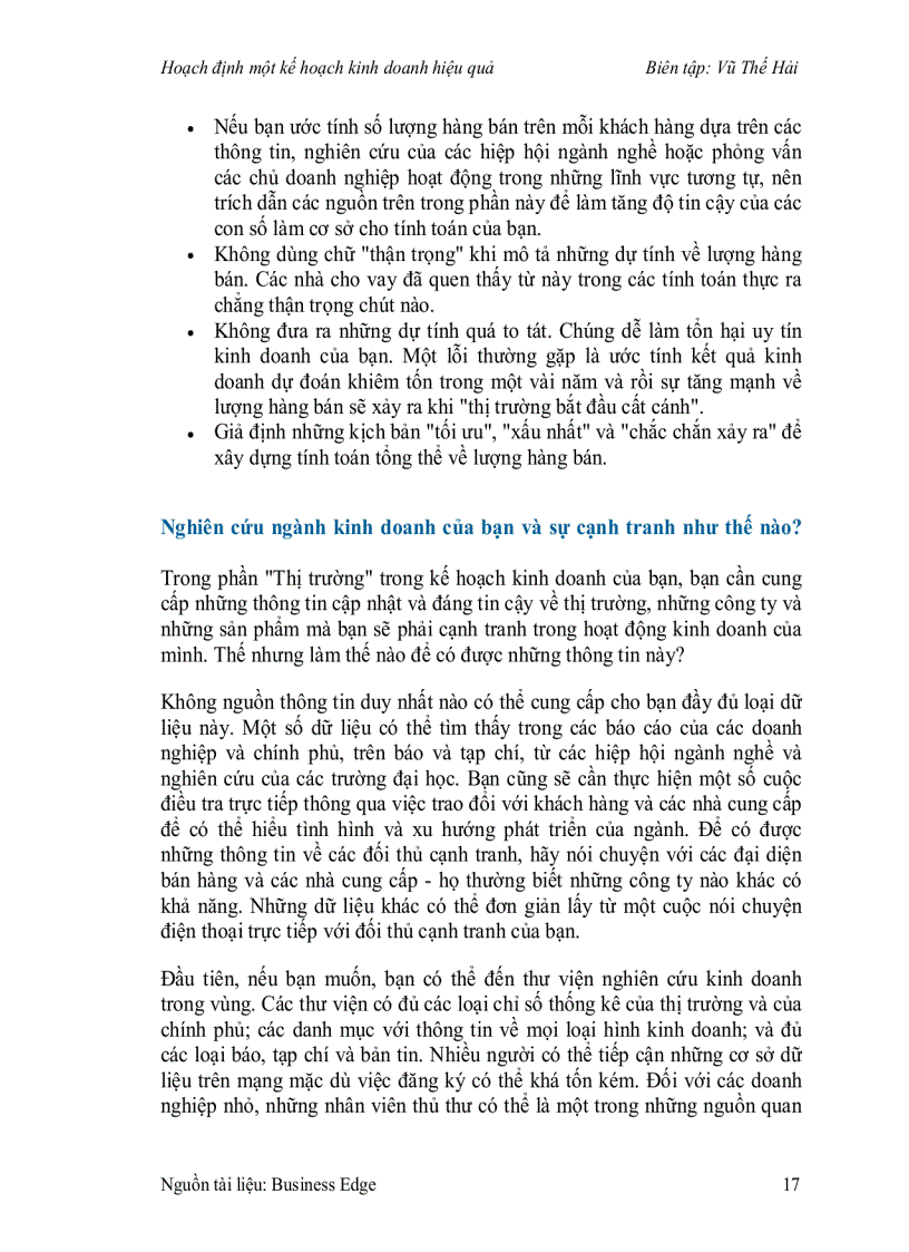 image for page Hoạch định một kế hoạch kinh doanh hiệu quả