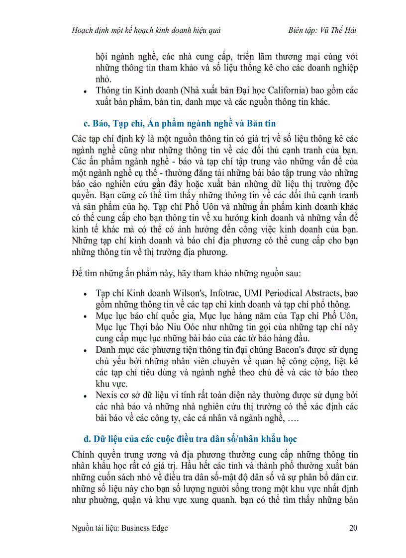 image for page Hoạch định một kế hoạch kinh doanh hiệu quả