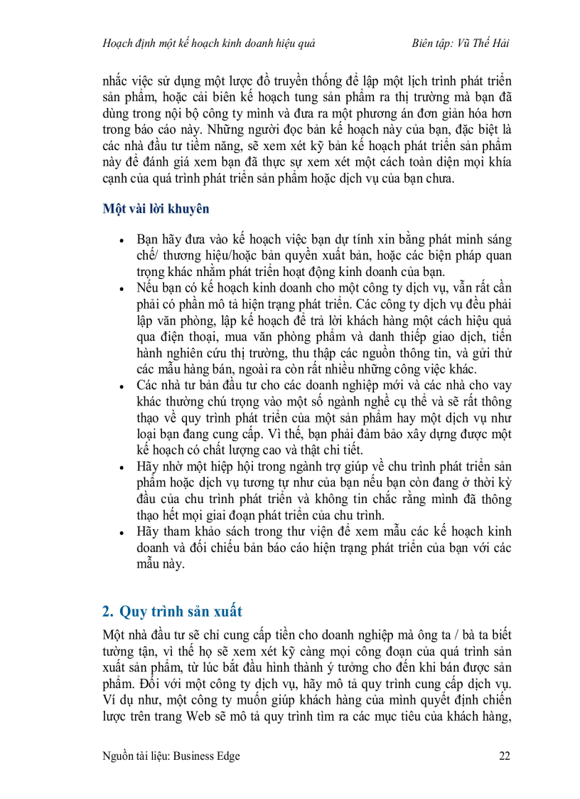 image for page Hoạch định một kế hoạch kinh doanh hiệu quả