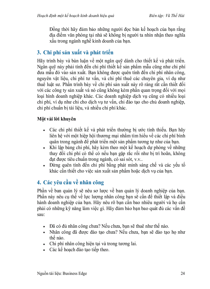 image for page Hoạch định một kế hoạch kinh doanh hiệu quả