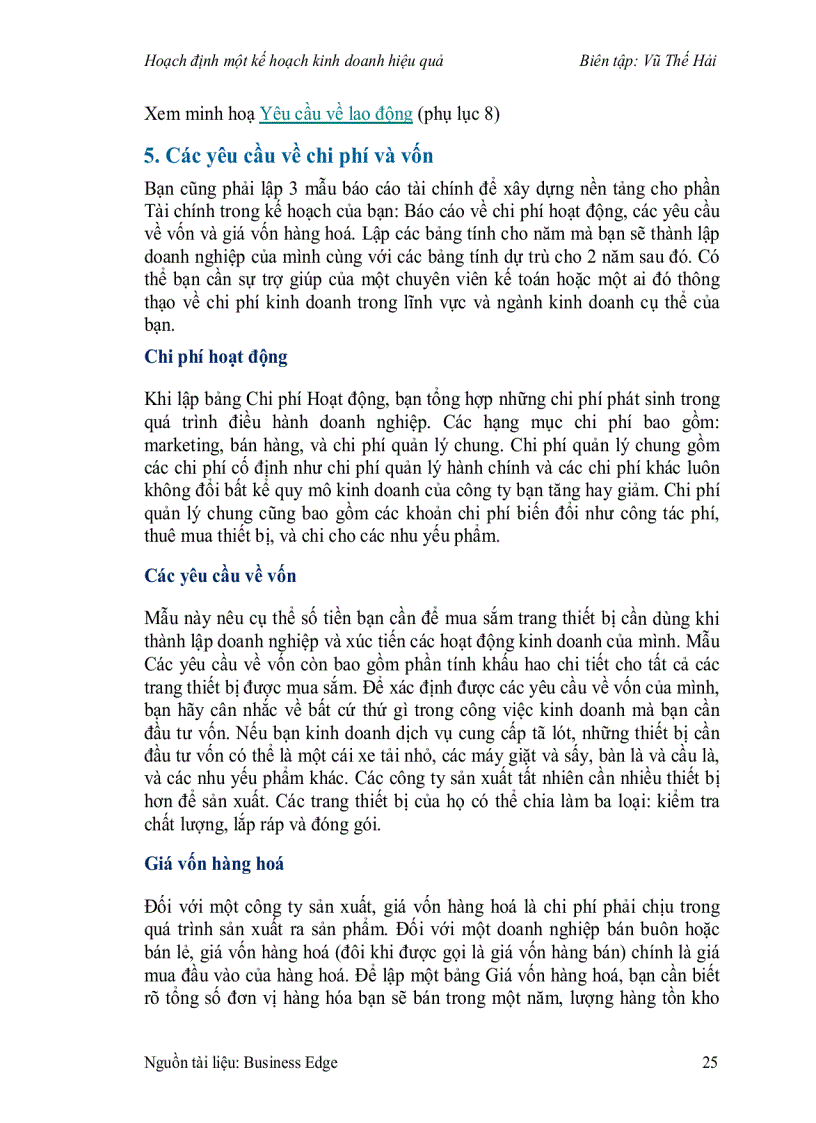 image for page Hoạch định một kế hoạch kinh doanh hiệu quả