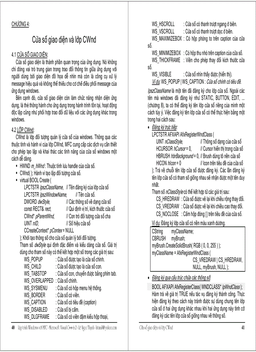 image for page SÁCH LẬP TRÌNH WINDOWS VỚI MFC Microsoft Visual C 6 0