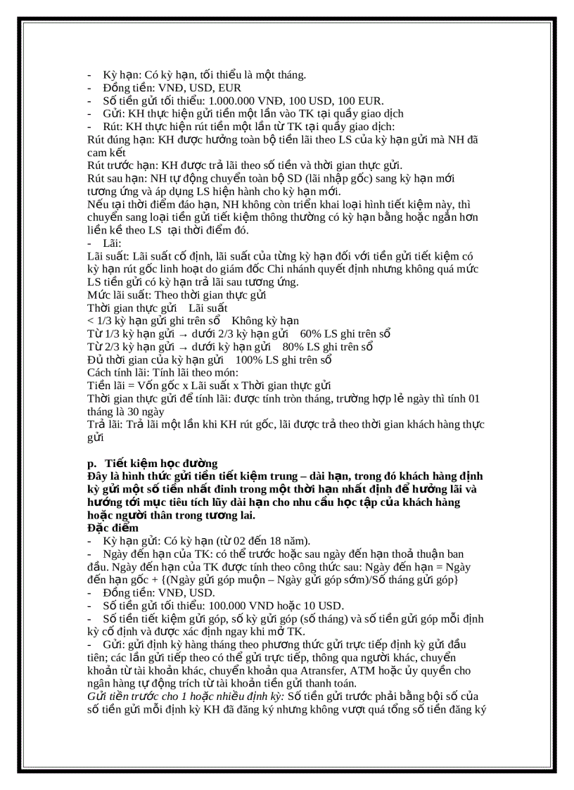 image for page Các khoản mục tiền gửi của tổ chức và dân cư các mức lãi suất của Chiến lược huy động vốn của Ngân Hàng ưu nhược điểm và giải pháp đề xuất