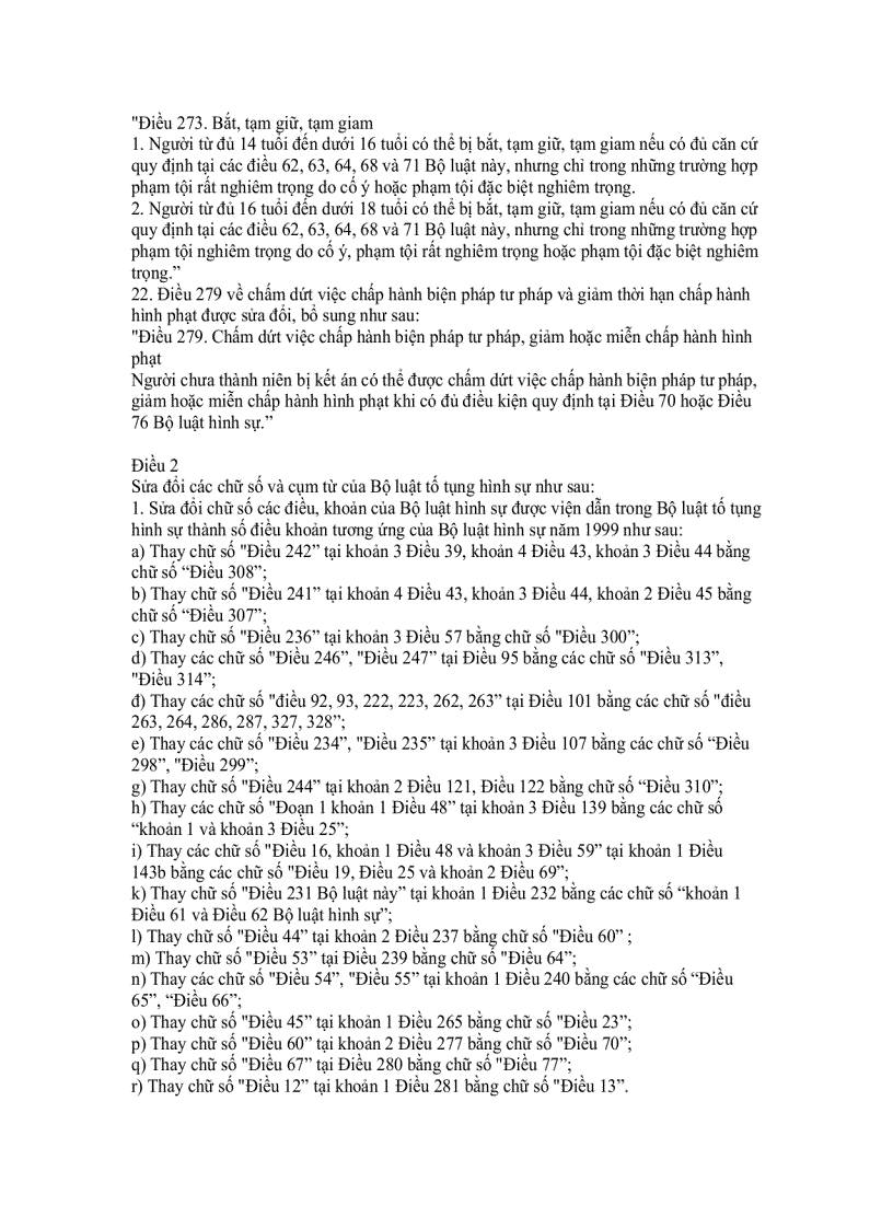 image for page Luật sửa đổi bổ sung một số điều của bộ luật tố tụng hình sự số 20 2000 qh10 ngày 09 tháng 6 năm 2000