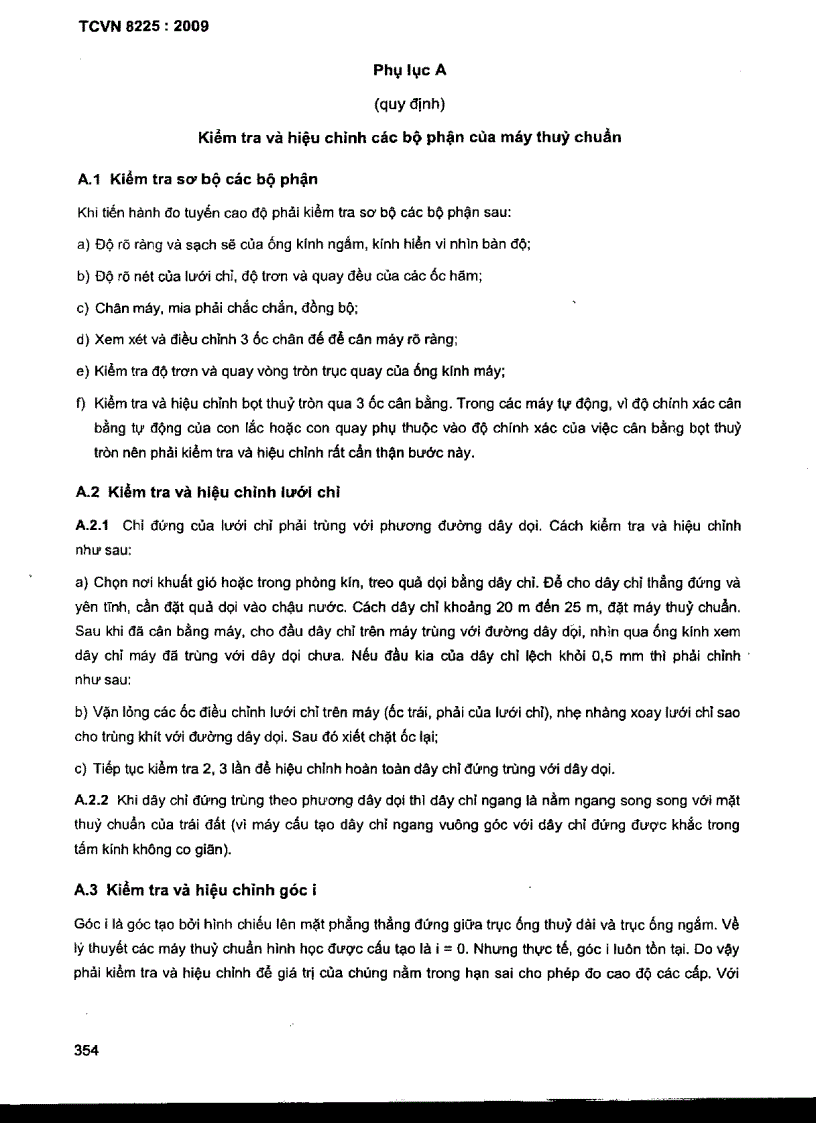 image for page TCVN 8225 2009 Công trình thuỷ lợi các quy định chủ yếu về lưới khống chế cao độ địa hình