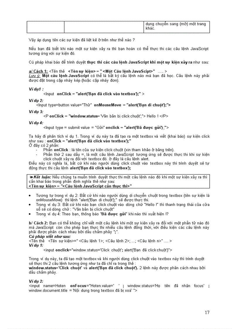 image for page Giáo trình html và java