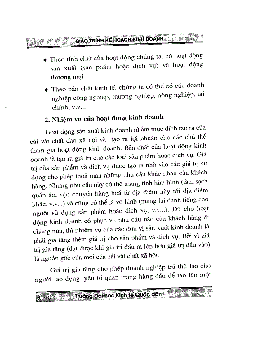 image for page Giáo trình kế hoạc kinh doanh
