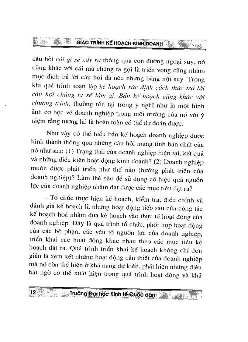 image for page Giáo trình kế hoạc kinh doanh