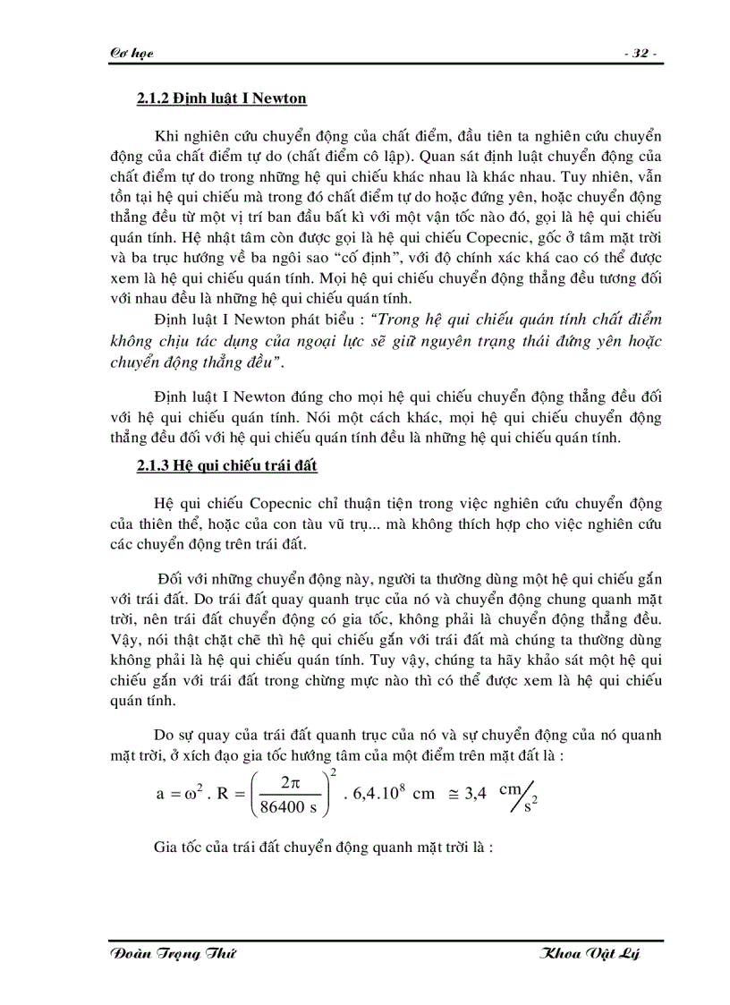 image for page Giáo trình Cơ học 2011