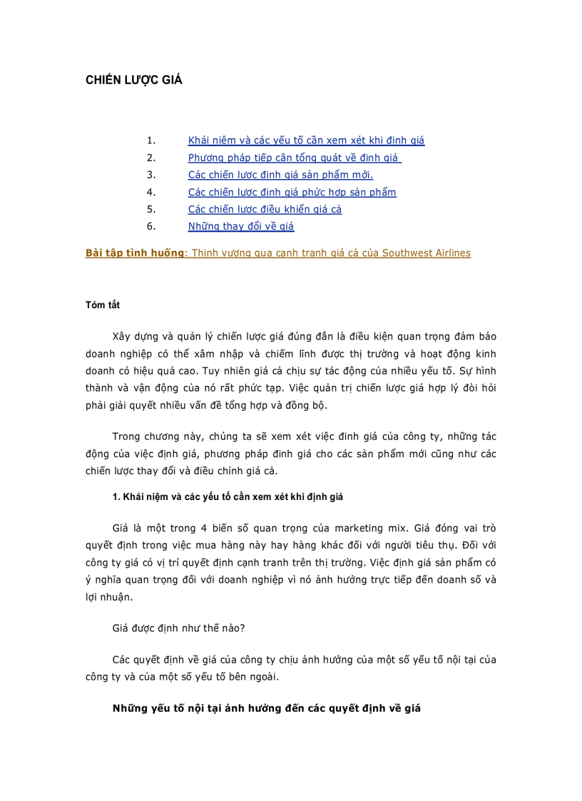 image for page Chiến Lược Giá