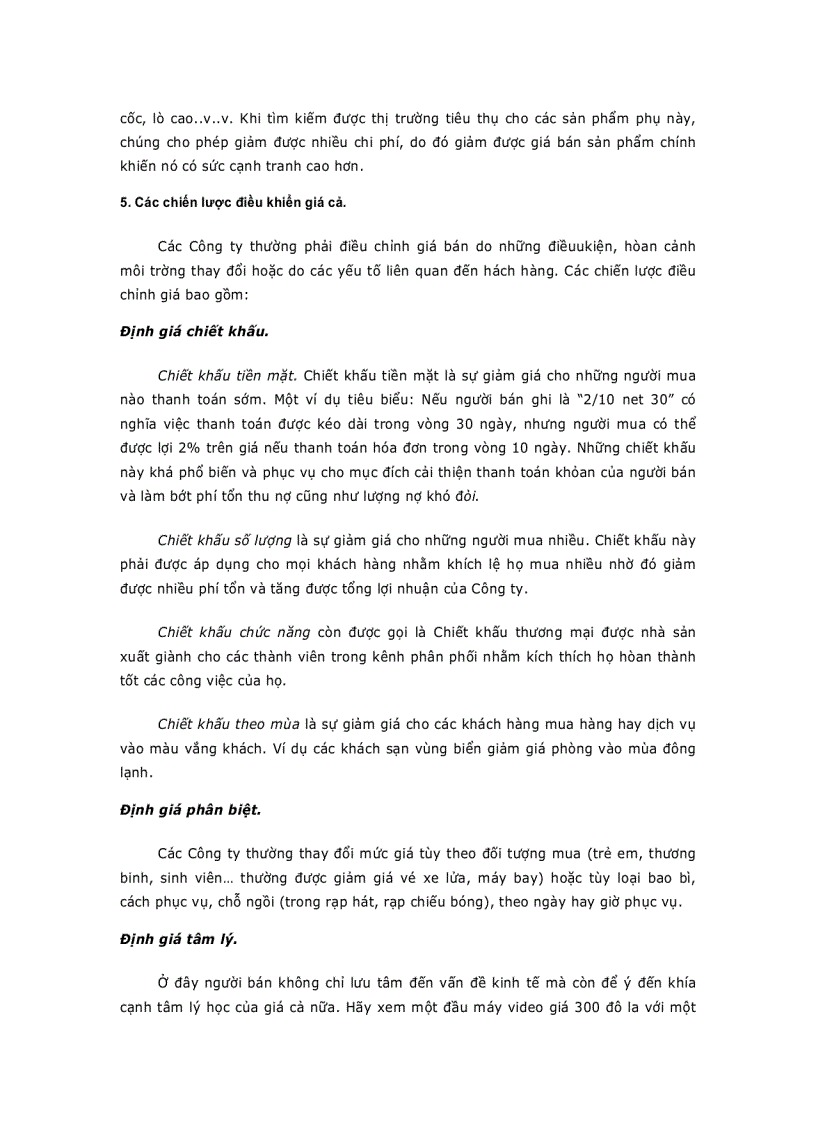 image for page Chiến Lược Giá