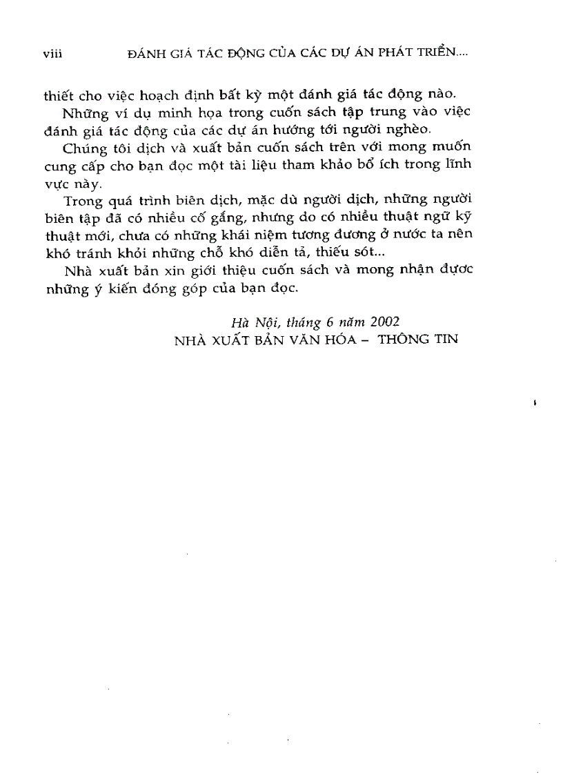 image for page Đánh giá tác động của các Dự Án phát triển tới đói nghèo