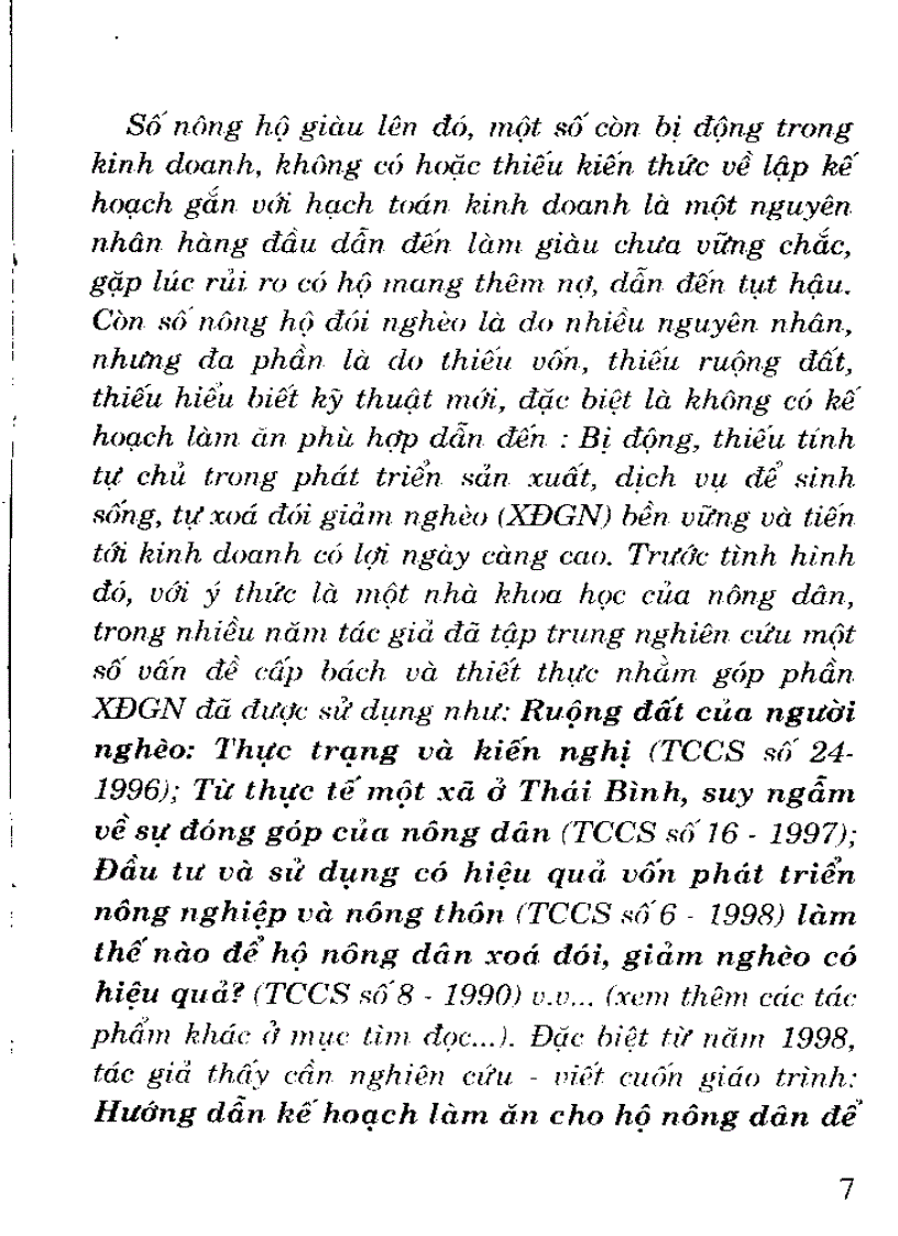 image for page Phát triển bền vững kinh tế hộ nông dân gắn liền kế hoạch với hạch toán kinh doanh