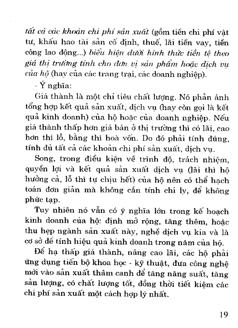 image for page Phát triển bền vững kinh tế hộ nông dân gắn liền kế hoạch với hạch toán kinh doanh