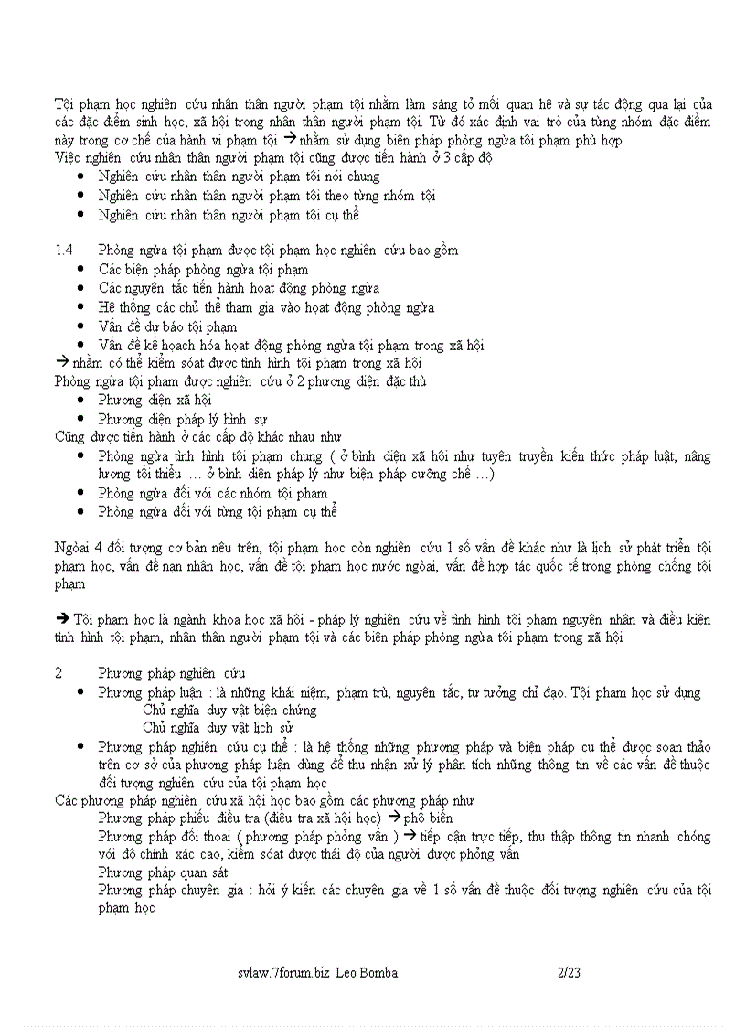 image for page Bài Giảng Tội Phạm Học 1