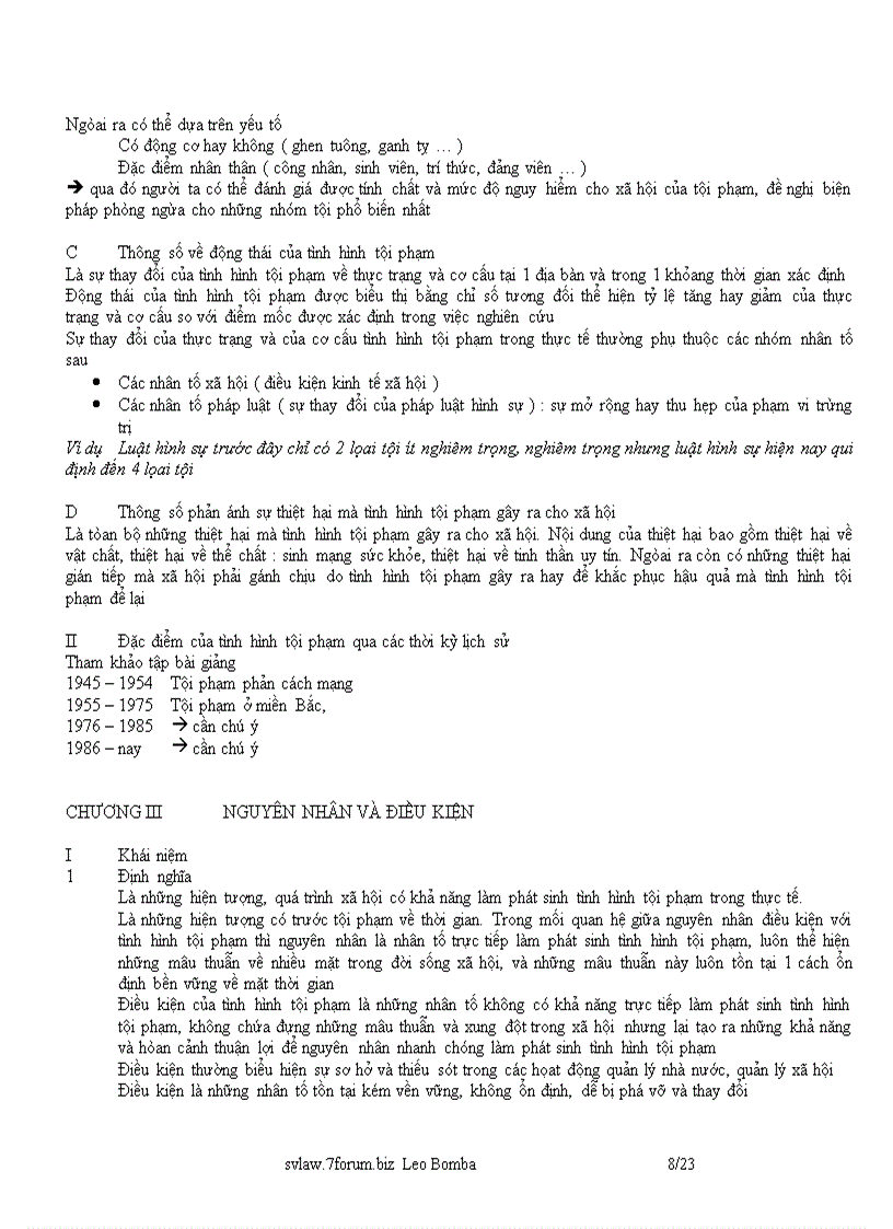 image for page Bài Giảng Tội Phạm Học 1