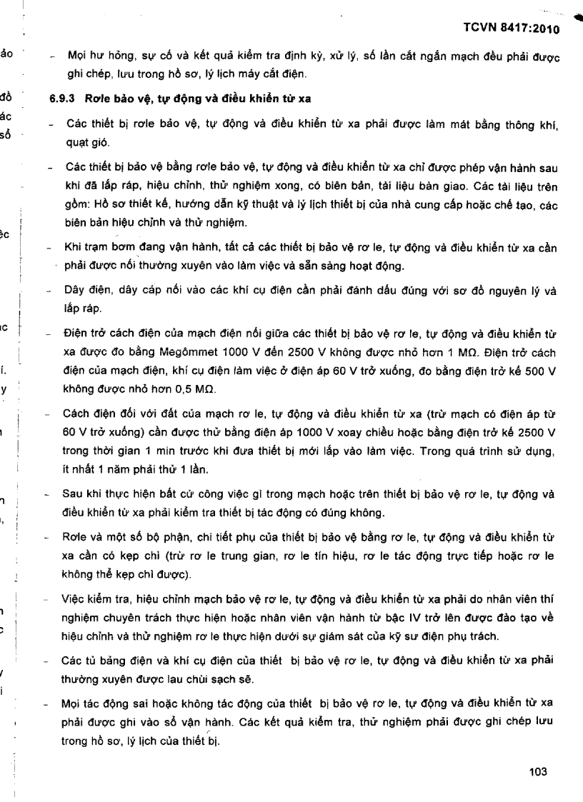 image for page TCVN 8417 2010 Công trình thuỷ lợi Quy trình quản lý vận hành duy tu bảo dưỡng trạm bơm điện
