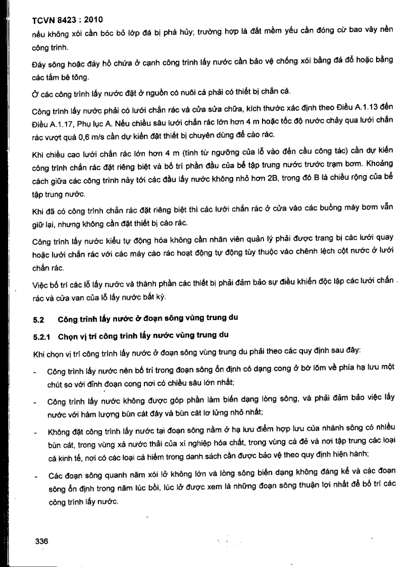 image for page TCVN 8423 2010 Công trình thuỷ lợi Trạm bơm tưới tiêu nước yêu cầu thiết kế công trình thủy công