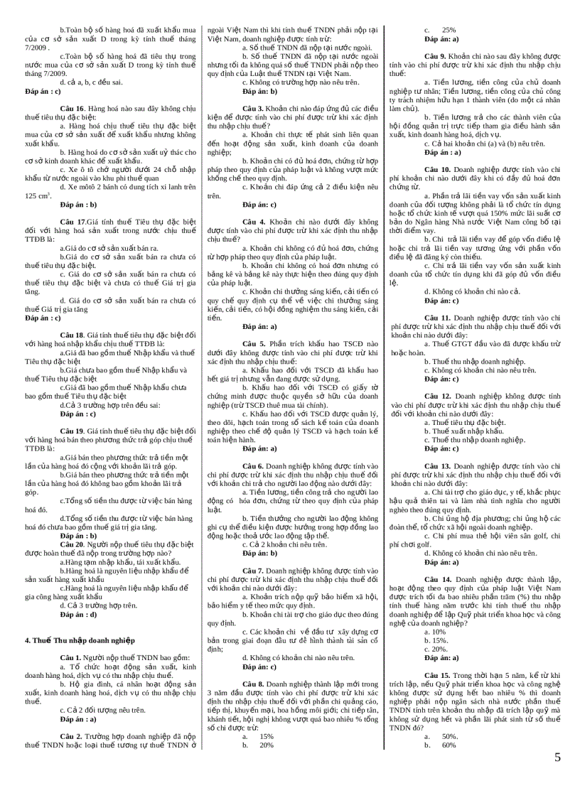 image for page Bộ đề thi và đáp án thi trắc nghiệm trực tuyến cho công chức đã hoàn thành chương trình đào tạo công chức mới ngành thuế