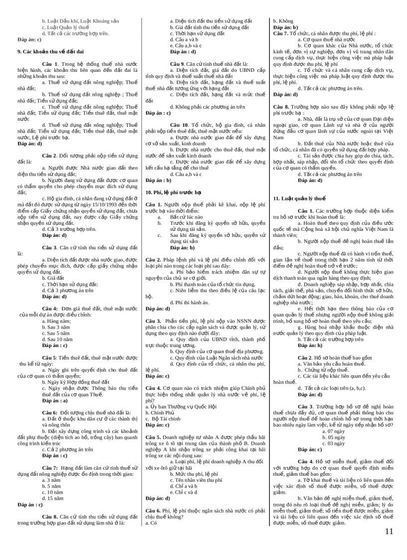 image for page Bộ đề thi và đáp án thi trắc nghiệm trực tuyến cho công chức đã hoàn thành chương trình đào tạo công chức mới ngành thuế