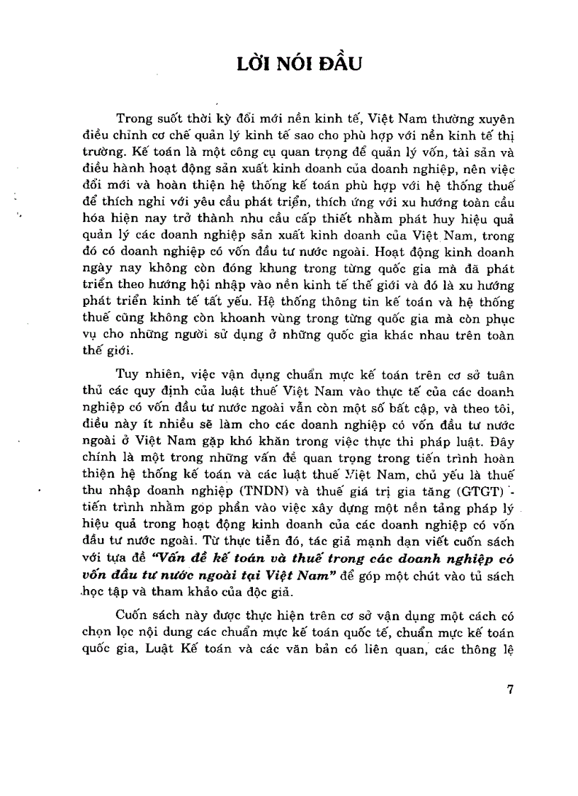 image for page Kế toán và thuế trong doanh nghiệp có vốn đầu tư nước ngoài Sách scan