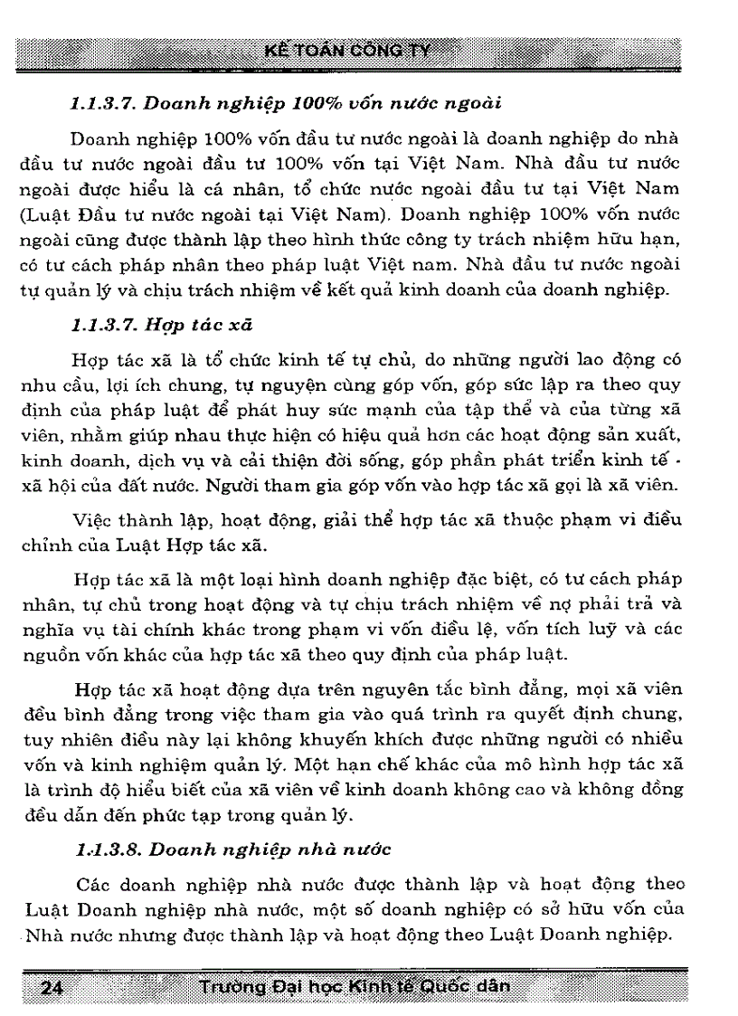 image for page Giáo trình kế toán công ty Trường ĐH Kinh Tế Quốc Dân Sách scan