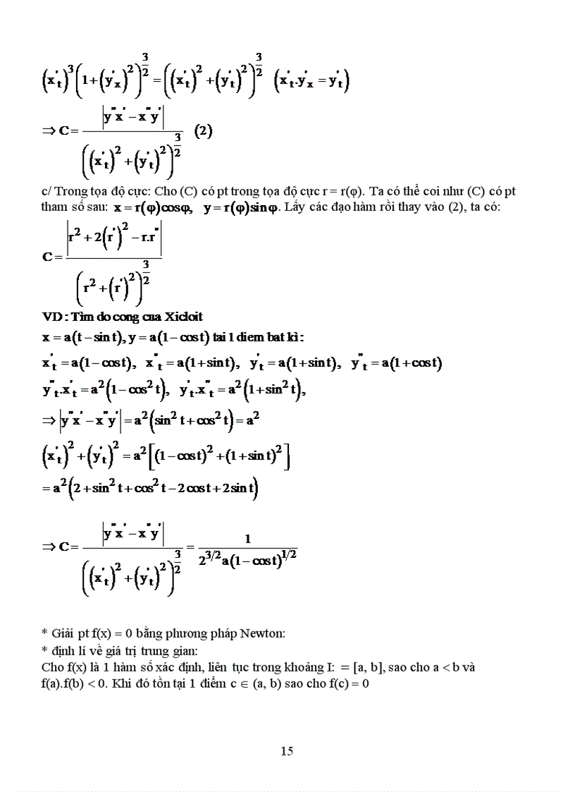 image for page Ứng dụng của đạo hàm