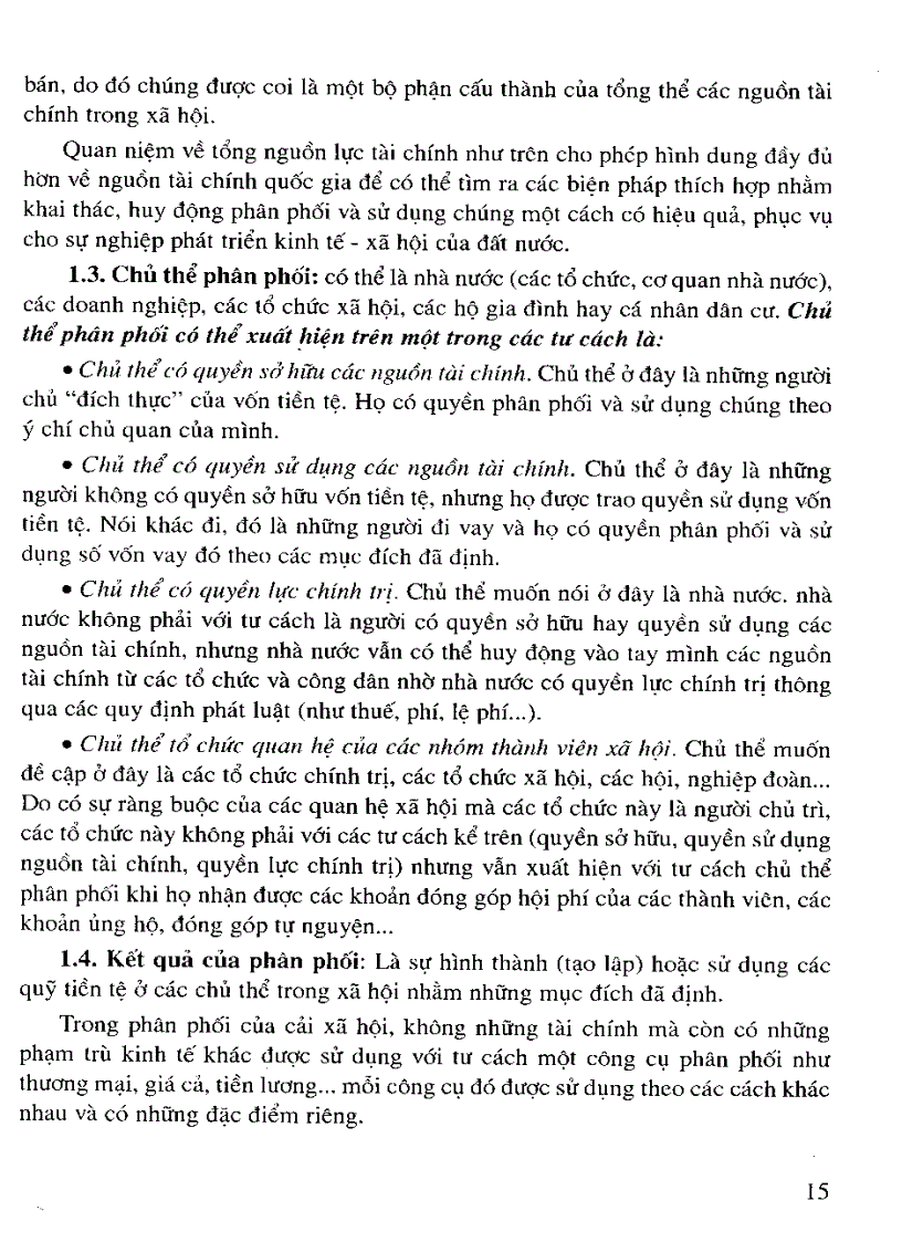 image for page Giáo trình lý thuyết tài chính Sách scan NXBHN