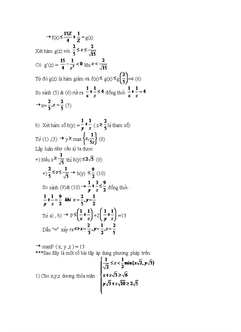 image for page Tìm cực trị của hàm số nhiều biến bằng cách khảo sát lần lượt từng biến