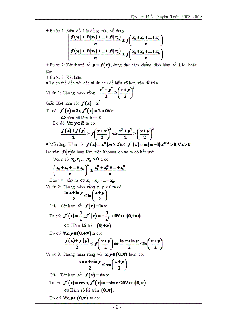 Định lý Roll về bất đẳng thức hàm lồi