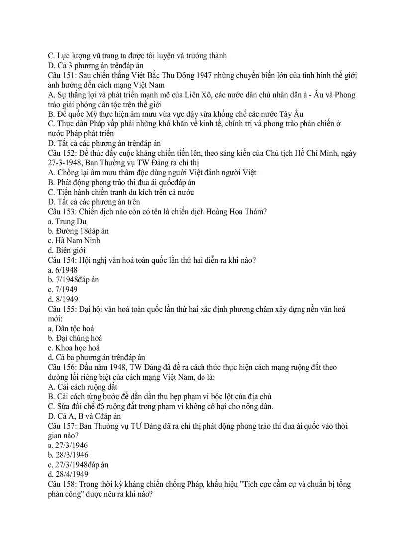 image for page 300 câu trắc nghiệm lịch sử đảng