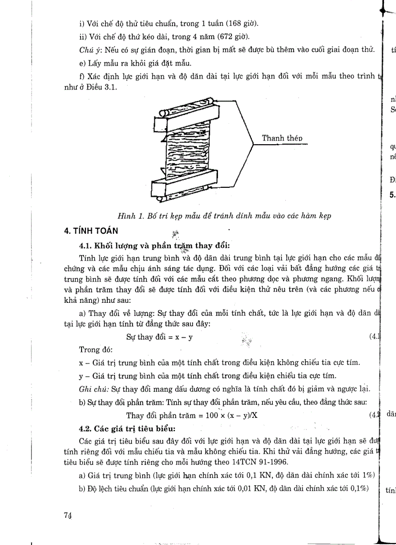 image for page Tiêu chuẩn ngành 14 TCN 99 1996 Vải địa kỷ thuật phương pháp xác định khả năng chịu tia cực tím và nhiệt độ
