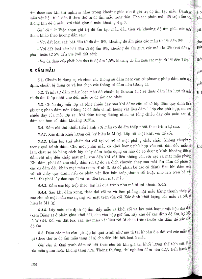 image for page Tiêu chuẩn ngành 22 TCN 333 2006 Quy trình đầm nén đất đá dăm trong phòng thí nghiệm Tiêu chuẩn ngành Giao thông