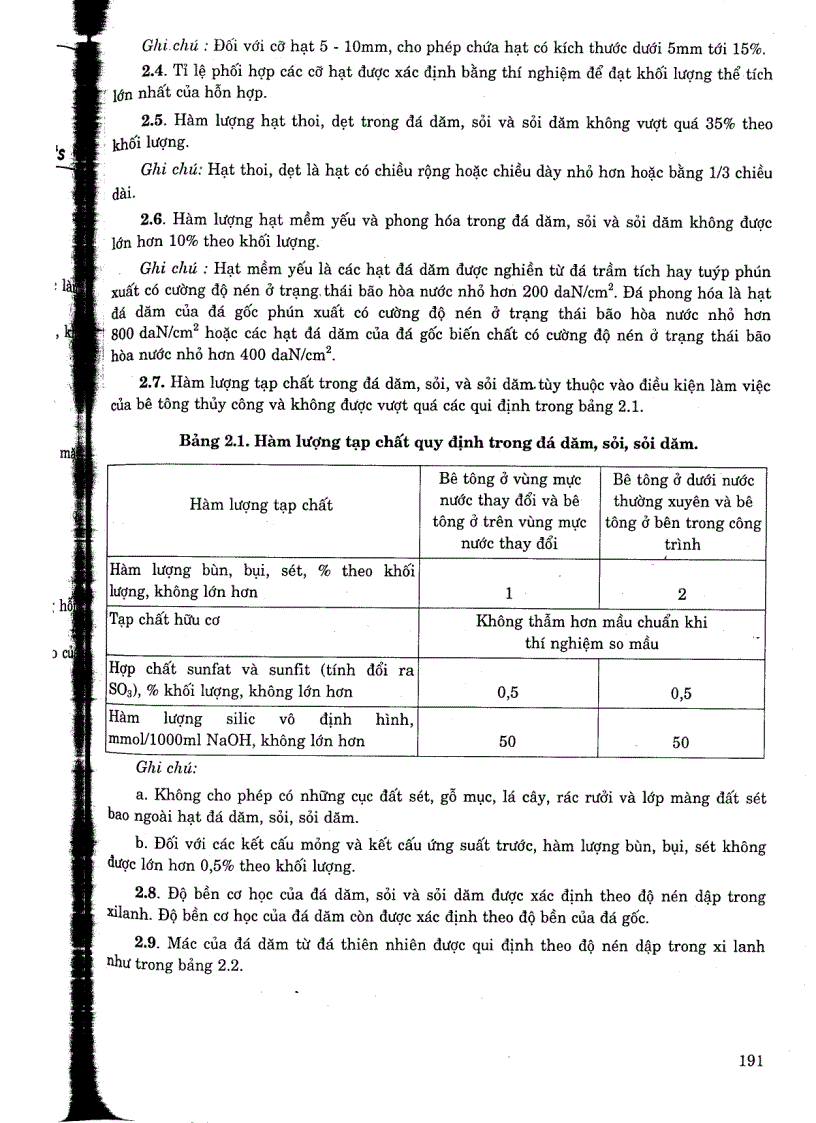 image for page Tiêu chuẩn ngành 14TCN 70 2002 Đá dăm sỏi và sỏi dăm dùng cho bê tông thuỷ công yêu cầu kỹ thuật
