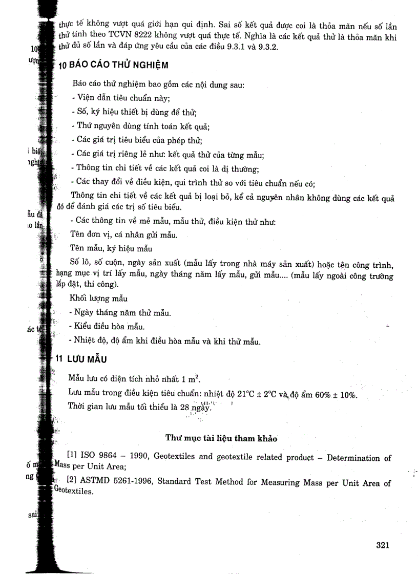 image for page Tiêu chuẩn quốc gia TCVN 8221 2009 Vải địa kỹ thuật phương pháp xác định khối lượng trên đơn vị diện tích
