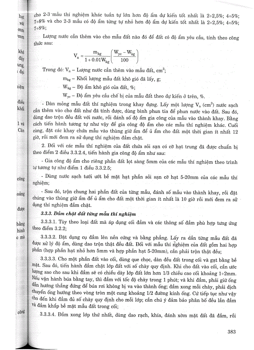 image for page Tiêu chuẩn ngành 14 TCN 135 2005 Đất xây dựng công trình thuỷ lợi phương pháp xác định khối lượng thể tích khô lớn nhất và độ nén tốt nhất của vật liệu đất dính trong phòng thí nghiệm