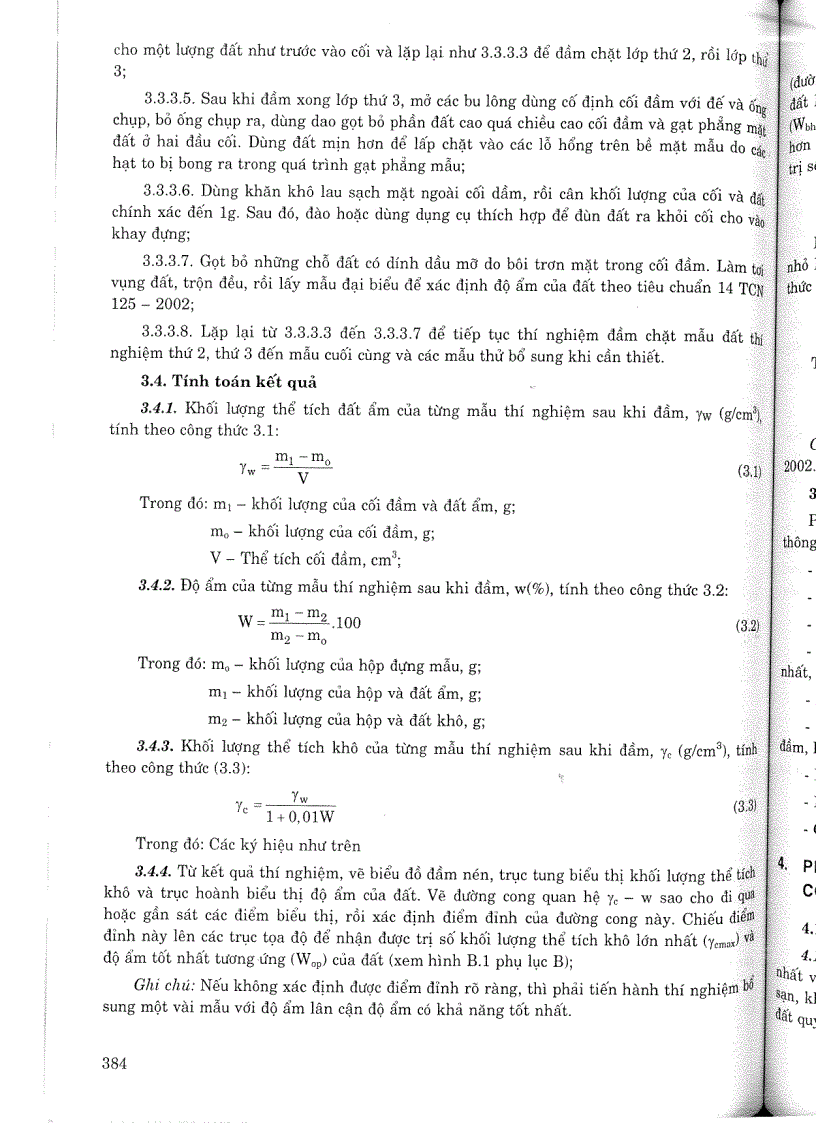 image for page Tiêu chuẩn ngành 14 TCN 135 2005 Đất xây dựng công trình thuỷ lợi phương pháp xác định khối lượng thể tích khô lớn nhất và độ nén tốt nhất của vật liệu đất dính trong phòng thí nghiệm