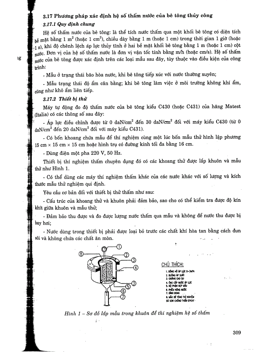 image for page TCXDVN 8219 2009 Hỗn hợp bê tông thuỷ công và bê tông thuỷ công phương pháp thử Tiêu chuẩn xây dựng Việt Nam