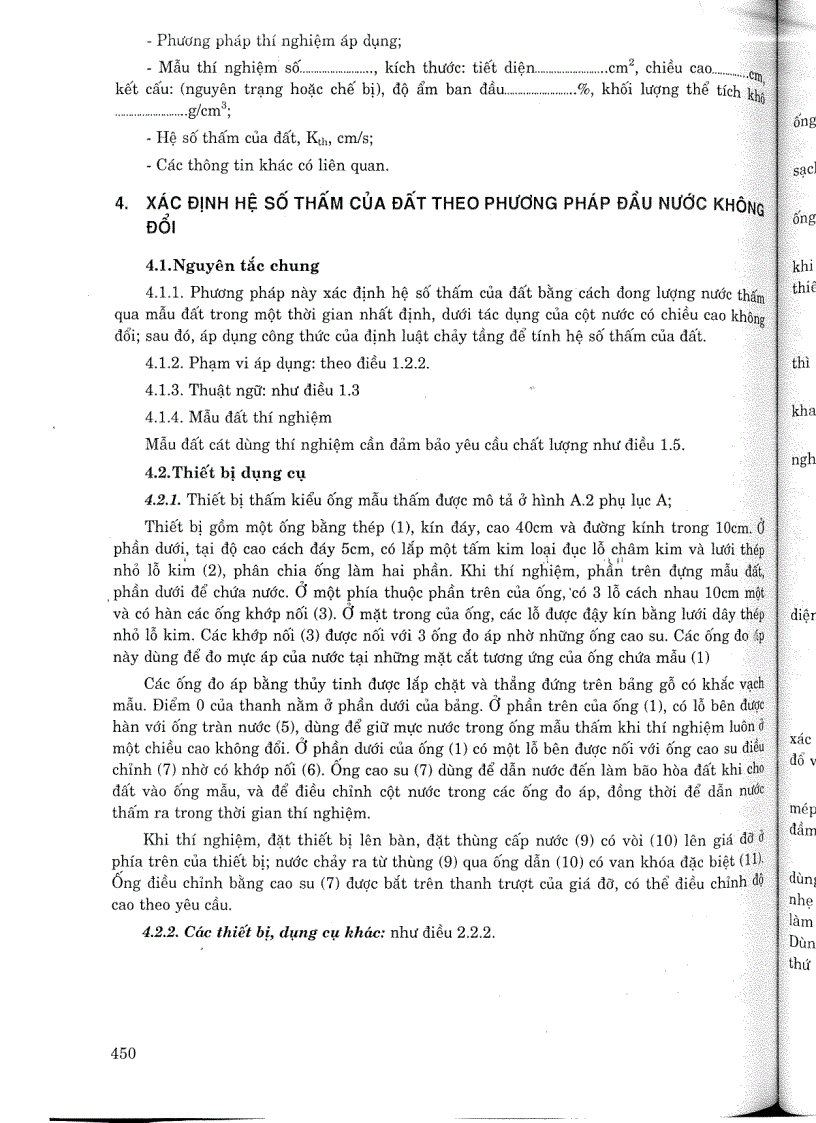 image for page Tiêu chuẩn ngành 14 TCN 139 2005 Đất xây dựng công trình thuỷ lợi phương pháp xác định hệ số thấm của đất trong phòng thí nghiệm Tiêu chuẩn ngành Thuỷ Lợi