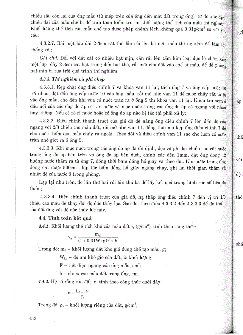 image for page Tiêu chuẩn ngành 14 TCN 139 2005 Đất xây dựng công trình thuỷ lợi phương pháp xác định hệ số thấm của đất trong phòng thí nghiệm Tiêu chuẩn ngành Thuỷ Lợi