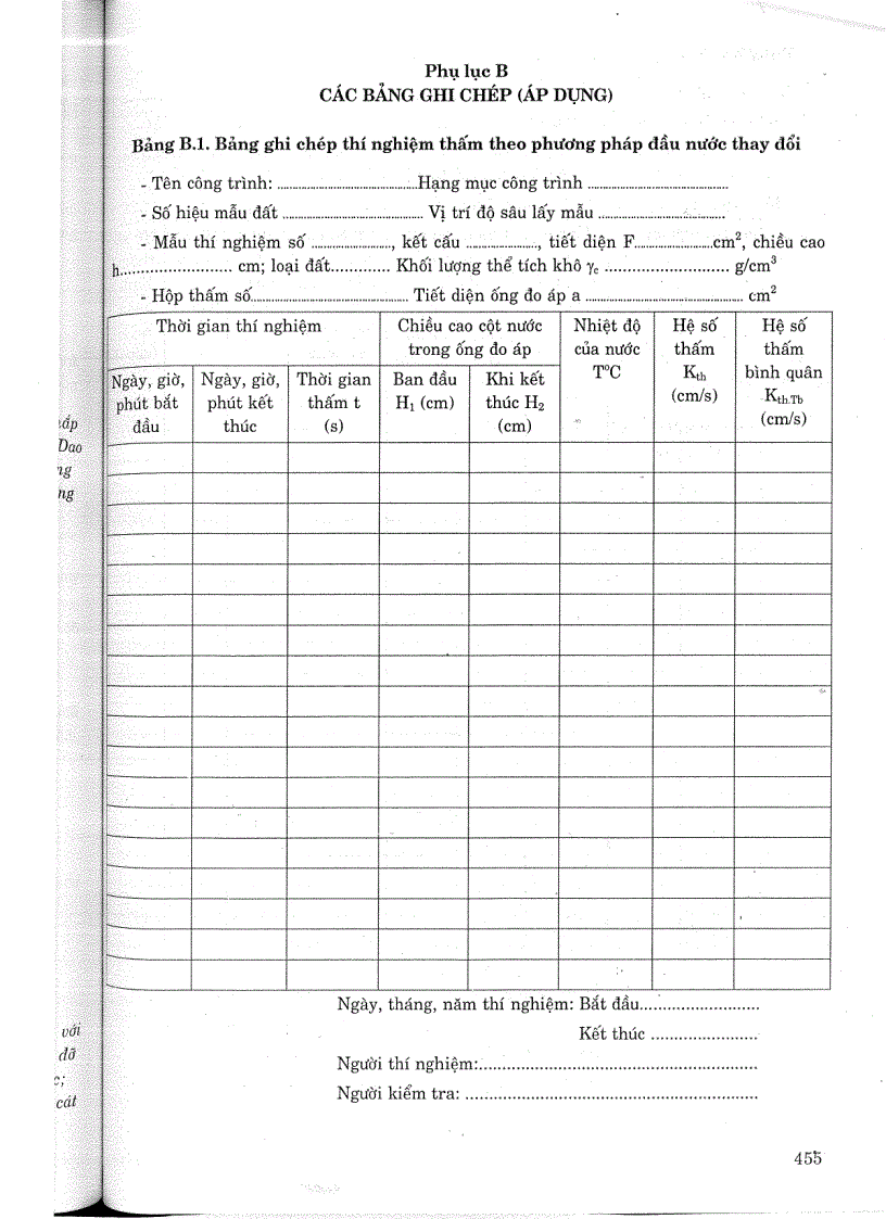 image for page Tiêu chuẩn ngành 14 TCN 139 2005 Đất xây dựng công trình thuỷ lợi phương pháp xác định hệ số thấm của đất trong phòng thí nghiệm Tiêu chuẩn ngành Thuỷ Lợi