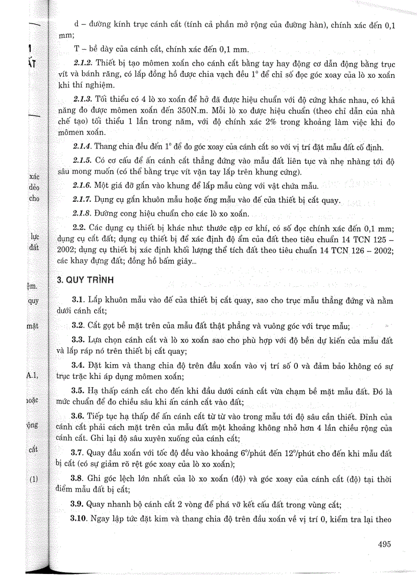 image for page Tiêu chuẩn ngành 14 TCN 147 2005 Đất xây dựng công trình thuỷ lợi phương pháp thí nghiệm cắt cánh ở trong phòng để xác định sức chống cắt của đất hạt mịn mềm yếu Tiêu chuẩn ngành Thuỷ L