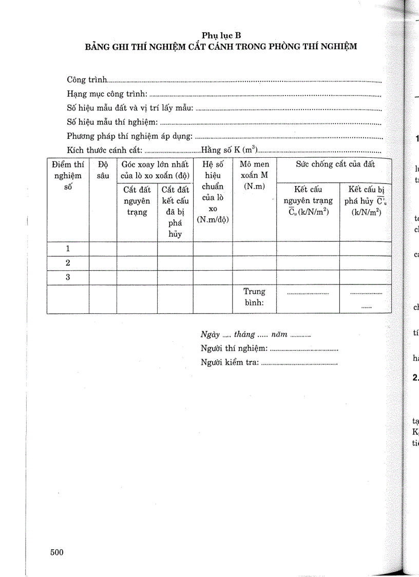 image for page Tiêu chuẩn ngành 14 TCN 147 2005 Đất xây dựng công trình thuỷ lợi phương pháp thí nghiệm cắt cánh ở trong phòng để xác định sức chống cắt của đất hạt mịn mềm yếu Tiêu chuẩn ngành Thuỷ L
