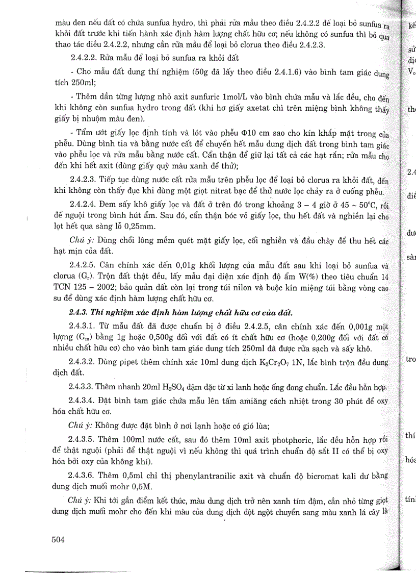image for page Tiêu chuẩn ngành 14 TCN 148 2005 Đất xây dựng công trình thuỷ lợi phương pháp thí nghiệm trong phòng để xác định hàm lượng chất hữu cơ Tiêu chuẩn ngành Thuỷ Lợi