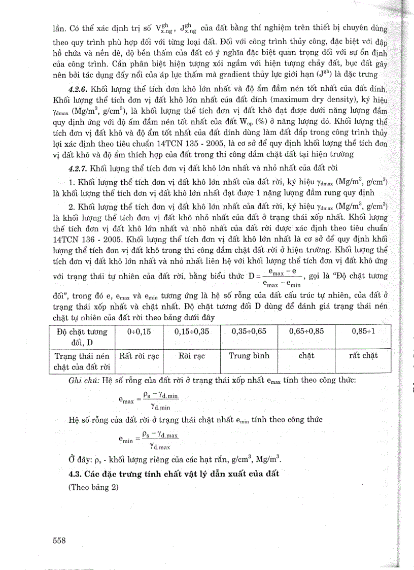 image for page Tiêu chuẩn ngành 14 TCN 154 2006 Đất xây dựng công trình thuỷ lợi thuật ngữ và định nghĩa Tiêu chuẩn ngành Thuỷ Lợi