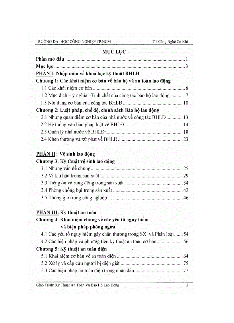 image for page Kỹ thuật an toàn và bảo hộ lao động