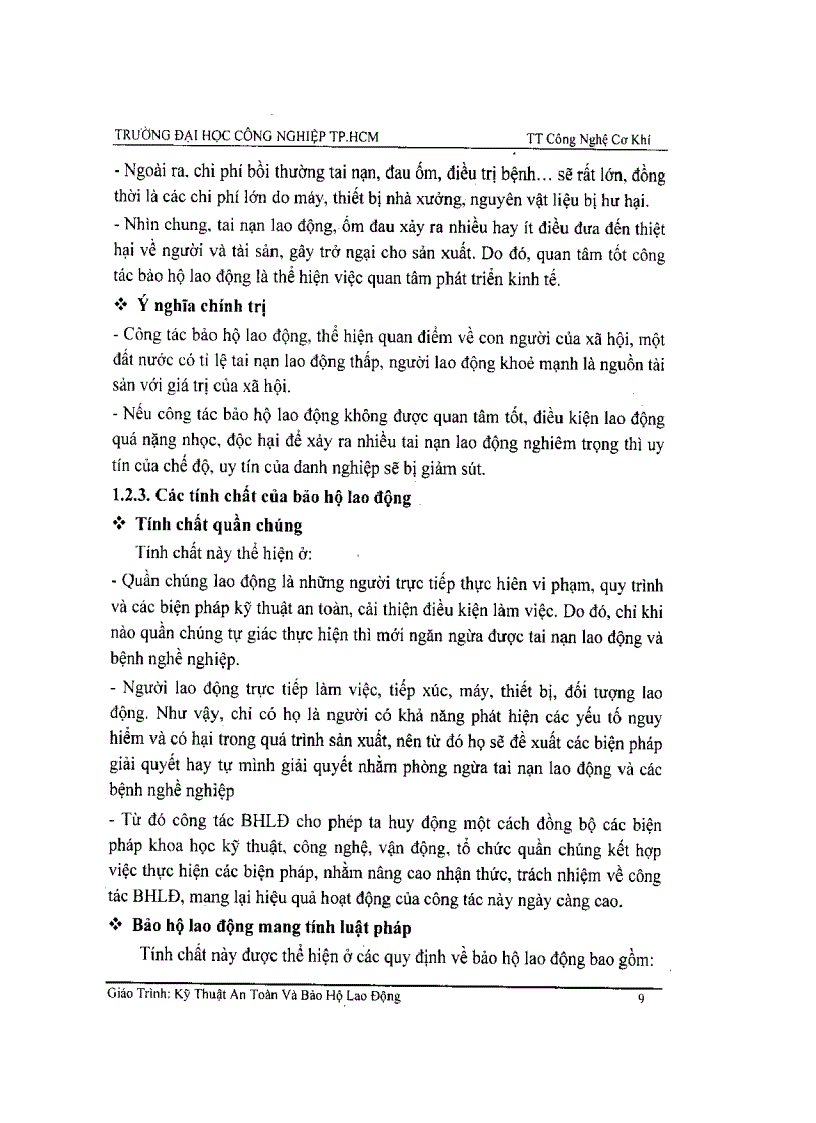 image for page Kỹ thuật an toàn và bảo hộ lao động