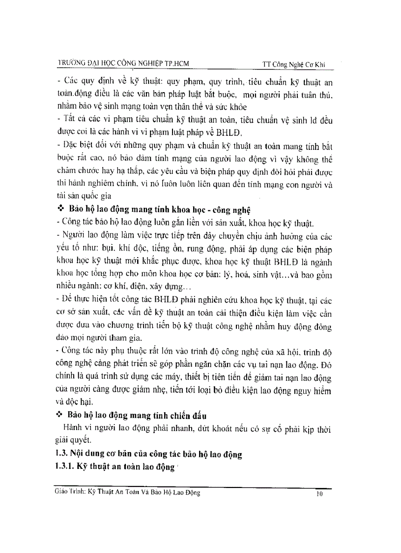 image for page Kỹ thuật an toàn và bảo hộ lao động